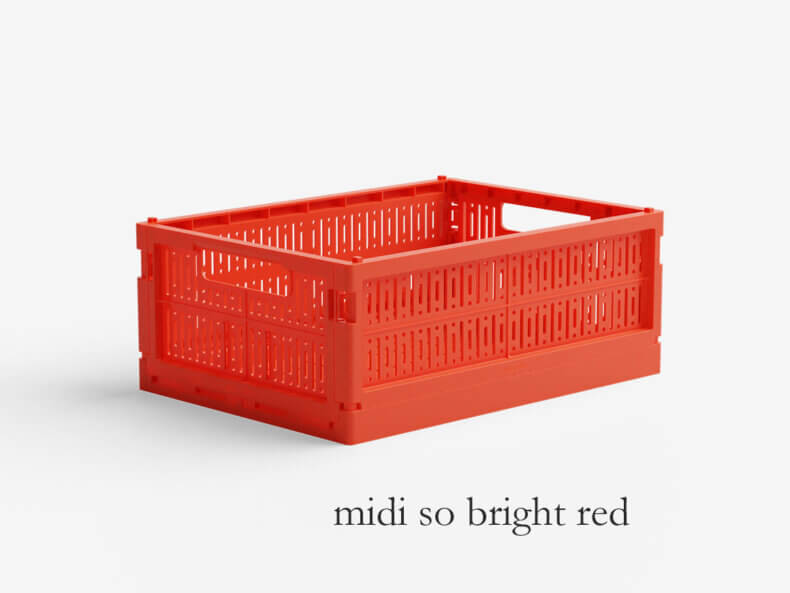 bright red | Faltkiste MIDI | Made Crate