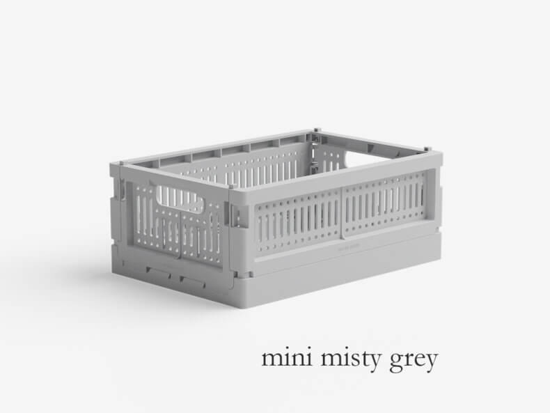 misty grey | Faltkiste MINI | Made Crate