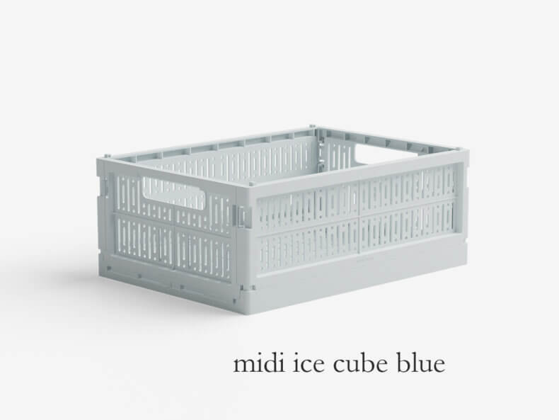 Ice cube blue | Faltkiste MIDI | Made Crate